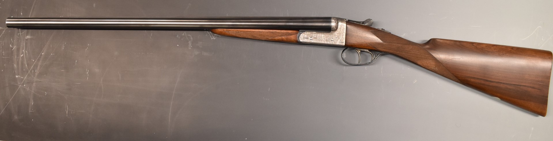 AYA No.4 12 bore ejector shotgun with heavily engraved decoration to the named locks, underside, - Image 6 of 12