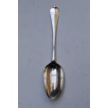 George II bottom hallmarked silver Hanoverian pattern table spoon, London 1742, maker Richard