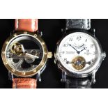 Two gentleman's automatic wristwatches Alpha Tourbillon ref. 5628-2L44 with power reserve indicator,