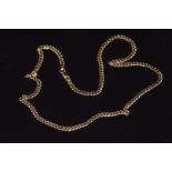 A 9ct gold curb link necklace, 12.5g