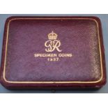 1937 George VI gold proof four coin specimen set comprising five pound coin, double sovereign,