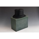 Silk top hat by Dunn & Co, in original carry case