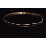 A 9ct gold rope twist bangle 1.8g