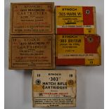 Fifty Kynoch .303 rifle cartridges, all in original boxes.  PLEASE NOTE THAT A VALID RELEVANT