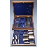A 19th/20thC canteen of plated miniature / child's cutlery or training/ advertising set by