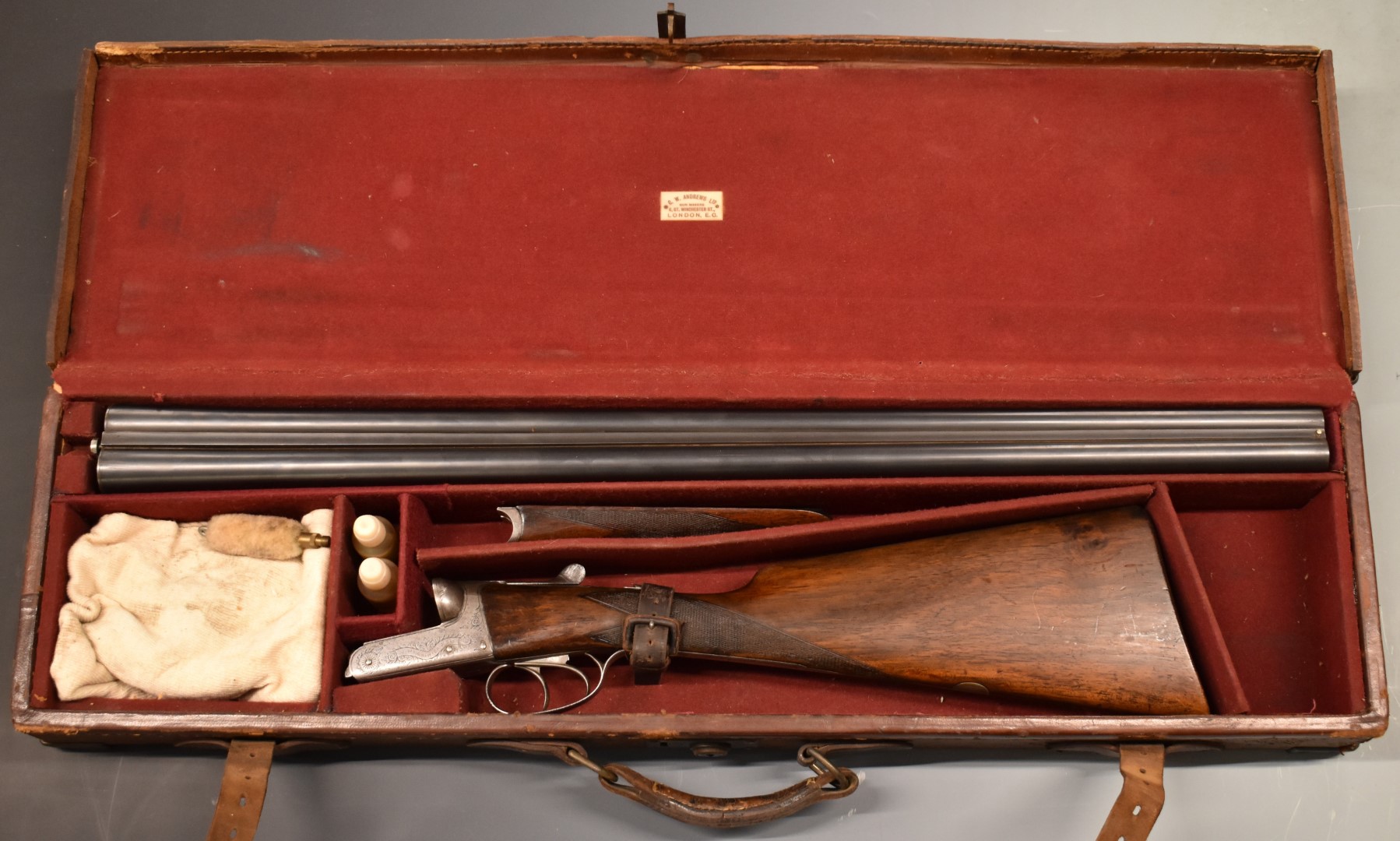 James McCririck & Son of Kilmarnock 12 bore side by side shotgun with lock named 'J McCririck & - Image 11 of 12