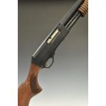 Fabarm 12 bore three shot pump-action shotgun with chequered semi-pistol grip and named 24 inch