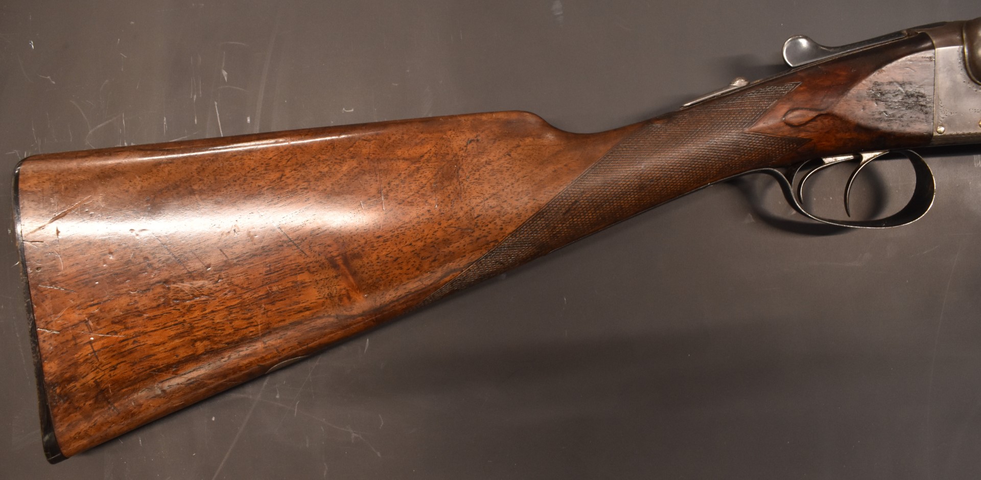 Charles Rosson & Son 12 bore side by side ejector shotgun with named lock, border engraved lock, - Image 4 of 11