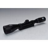 RWS Classic 4-12x40 rifle scope with scope rail mount.