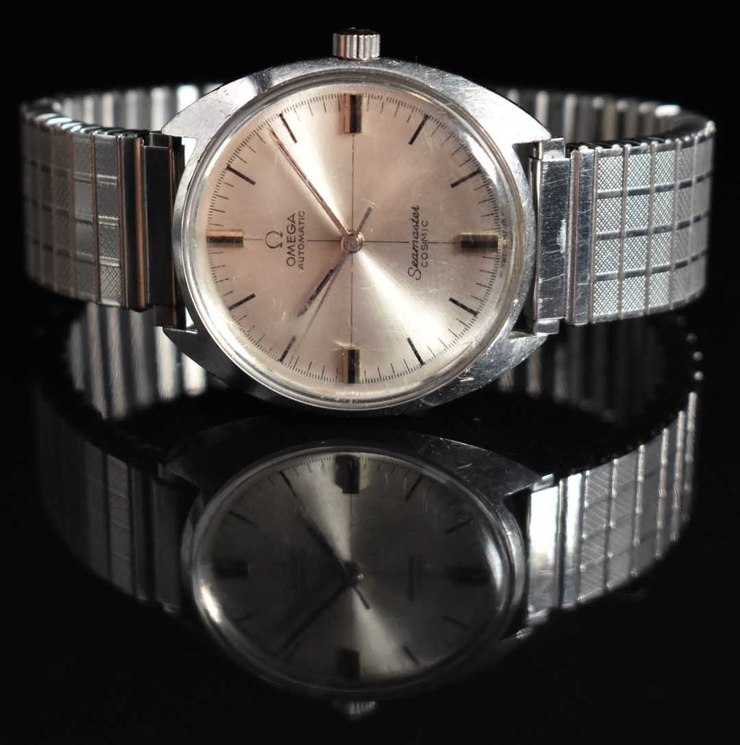 Omega Seamaster Cosmic gentleman's automatic wristwatch ref. 165.023 with two-tone hands and baton - Image 2 of 4
