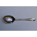 George I Britannia standard bottom hallmarked silver Hanoverian rat tail pattern table spoon, London