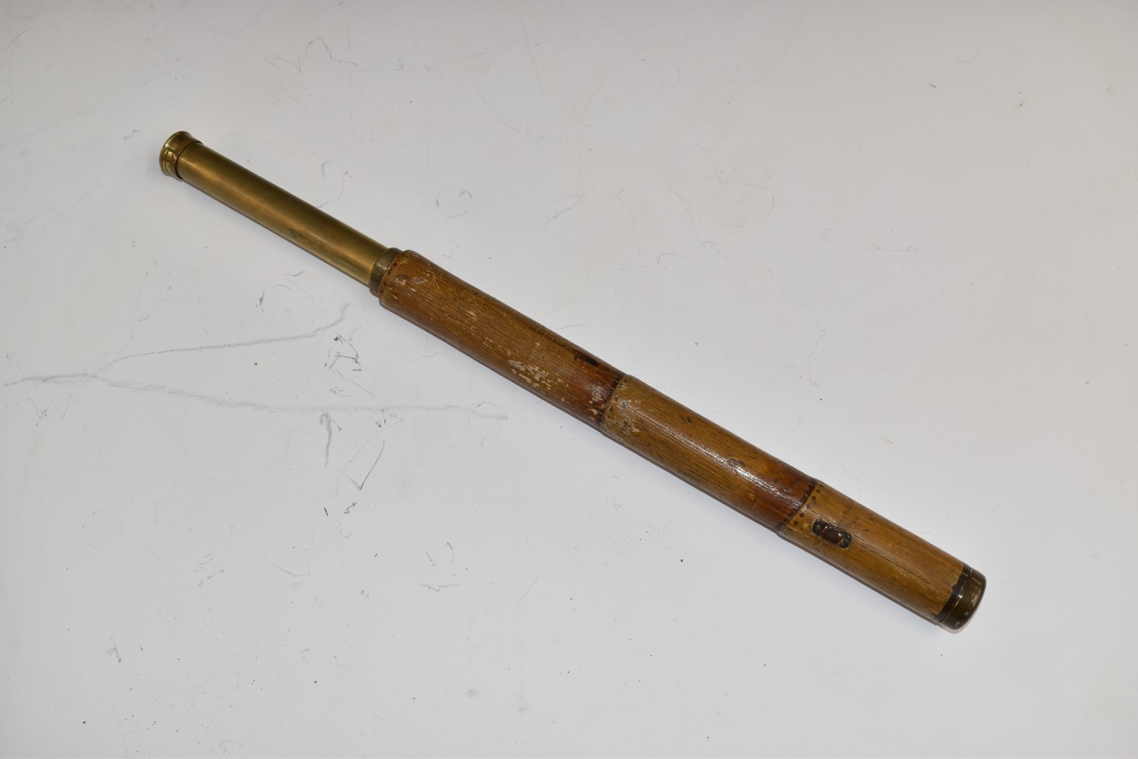 Three walking sticks comprising 19th or early 20thC example with concealed telescope impressed ' - Image 3 of 6