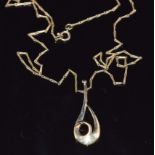 A 9ct gold necklace by Catherine Best, 5.9g