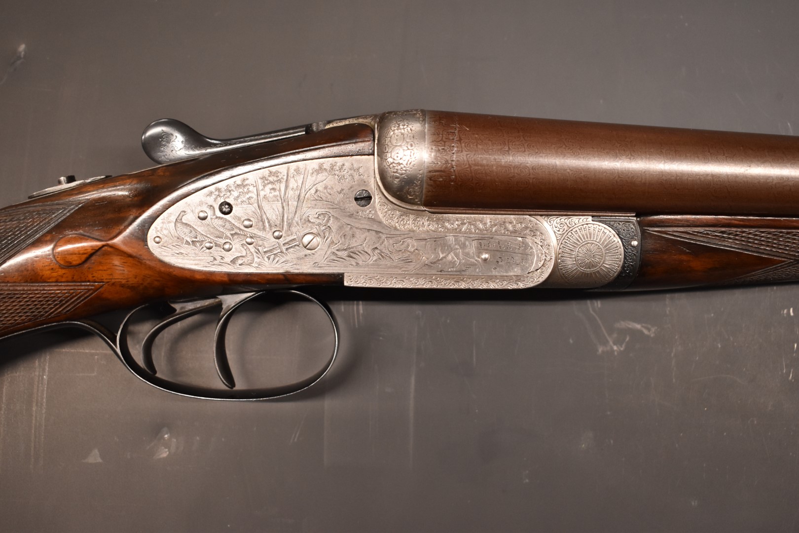 Lincoln Jeffries 12 bore sidelock side by side sidelock ejector shotgun with fine engraving of - Image 3 of 16