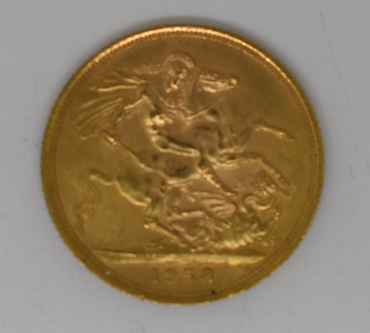 1958 Elizabeth II gold full sovereign - Image 2 of 2