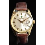 Ginsbo Greenwich gentleman's automatic wristwatch ref. 8976 6009 with date aperture, gold hands