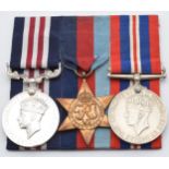 British Army WW2 Dunkirk 1940 Gloucestershire Regiment Military Medal group of three comprising