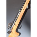 Musgrave 7.62mm bolt-action target rifle with semi-pistol grip, raised cheek piece, adjustable AJP