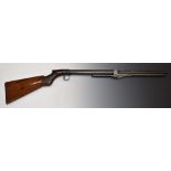 BSA Lincoln Jeffries style .177 air rifle with chequered semi-pistol grip and adjustable sights
