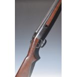 Winchester Model 24 12 bore side by side shotgun with semi-pistol grip, double trigger and named