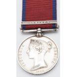 British Army Military General Service Medal 1847 with clasp for Sahagun named to J Bode 3rd