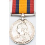 British Army Queen's South Africa Medal 1899 named to 4267 Private S R Edmunds Gloucestershire