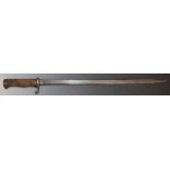 German 1898 pattern bayonet with 51cm quillback blade