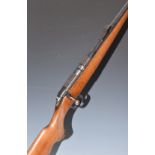 BRNO Model 2 .22 bolt-action rifle with chequered semi-pistol grip, magazine, sight mounts, scope