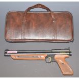 Crosman American Classic Model 1377 .177 target air pistol with shaped and chequered grips and