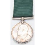 British Army Volunteer Long Service Medal (Edward VII) named to 6079 Cpl H R Bradford I/Essex