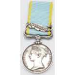 British Army Crimea Medal 1854 with clasp for Sebastopol named to J O'Donoghoe 28th Regiment of