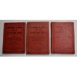 Three Swiss and Co's hunting maps no 6, 8 and 9 covering Dorset, Wiltshire, Somerset, Devon,