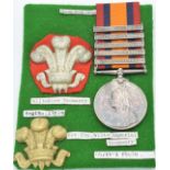 British Army Queen's South Africa Medal 1899 with clasps for Cape Colony, Orange Free State,