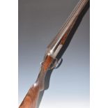 Midland Gun Co 12 bore side by side shotgun with engraved locks, underside, trigger guard, top