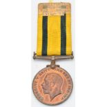 British Army WW1 Territorial Force War Medal named to 1858 Pte A Daniels, Wiltshire Regiment