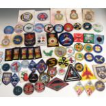 Large collection of approximately 100 Royal Air Force cloth unit/tactical badges including Central