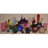 Thirty pieces of decorative glass including paperweights, Mdina, Norman Stuart Clarke, Wedgwood,