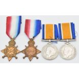 British Army WW1 medals comprising 1914/1915 Star named to 11687 Pte G Hanniss, Gloucestershire