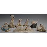 Seven Royal Doulton 101 Dalmatian figures