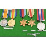 British Army probable father and son group WW1 medals comprising War Medal and Victory Medal named