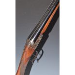 Bernardelli 12 bore side by side folding poacher's shotgun with engraved locks, underside and