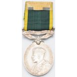 British Army Territorial Efficiency Medal (George VI) named to 7338811 Corporal G C Sutherland 4th