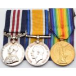 British Army WW1 Gloucestershire Regiment Military Medal immediate award to 1943 Cpl W G Davis,