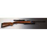 BSA Mercury .22 air rifle with semi-pistol grip, raised cheek piece, adjustable trigger and