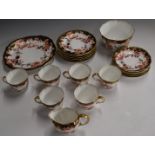 Royal Crown Derby Imari 2649 pattern tea ware comprising six cups and saucers, six tea plates,