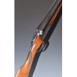 Gorosabel 12 bore side by side ejector shotgun with engraved locks, underside trigger guard and