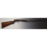 BSA Lincoln Jeffries style .22 air rifle with chequered semi-pistol grip and adjustable sights,