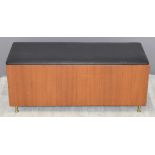 Retro upholstered ottoman, W103 x D40 x H41cm