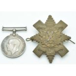 WW1 War Medal named to 4743 E.A.Goodman Royal Navy Air Service together with a Black Watch