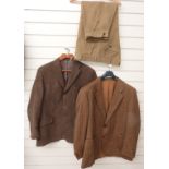 Two gentleman's jackets, one Kurt Geiger pure wool the other Greenwoods moleskin, L together with